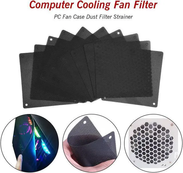 Main image of Fan Case Cover Computer Cooling Fan Filter PVC 120mm 140mm PC Fan Case Dust Filter Strainer Cuttable Dustproof Mesh Fans