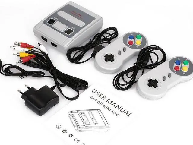 Alt view image 5 of 5 - 620 Games In 1 Mini Classic Game Console For SFC Retro TV Gamepads For Super Nintendo With 2 Controllers