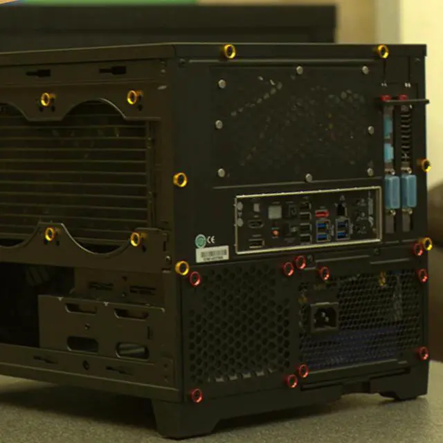 Alt view image 4 of 5 - Metal Mod Screw Replacement Set Fan Mounting Screw Kit for PC DIY Motherboard Power Supply Optical Hard Drive