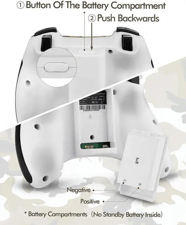 Alt view image 5 of 5 - ESM-9013 Wireless Game Controller Gamepad For PC Android TV Box Vibration Joystick Gamepad For PS3 PC Android Phone