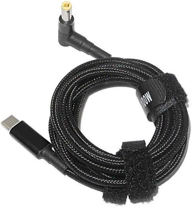 Alt view image 4 of 4 - 1.8m 100W USB Type C to 5.5x2.5mm Male Plug Converter USB C PD Charger DC Charging Cable Cord for Asus Lenovo Toshiba Laptop