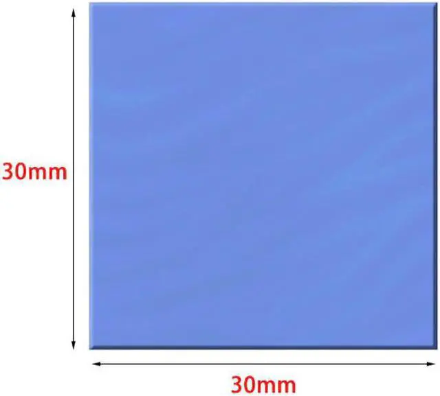Alt view image 3 of 5 - 5pcs Thermal Pad 30mm*30mm*0.5mm/ 1.0mm /1.5mm/ 2.0mm/ 2.5mm/ 3.0mm Thickness CPU Heatsink Cooling Conductive Silicone Pad