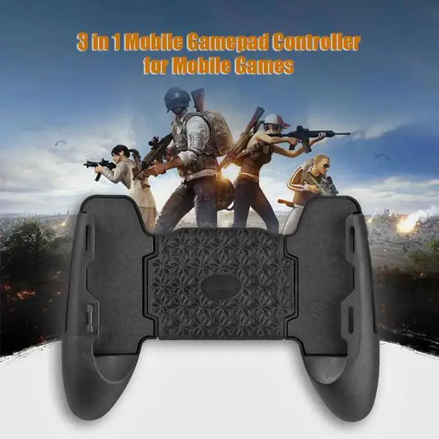 Alt view image 2 of 5 - 3 in 1 Mobile Gamepad Controller for PUBG Joystick Trigger Fire Button Key with Phone Holder Bracket for PUBG Game