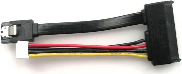 Main image of 7+15 22pin SATA Hard Disk Drive 4pin Power Data Cable 2in1 For HTPC HIN MINI ITX Mainboard Cord 10cm