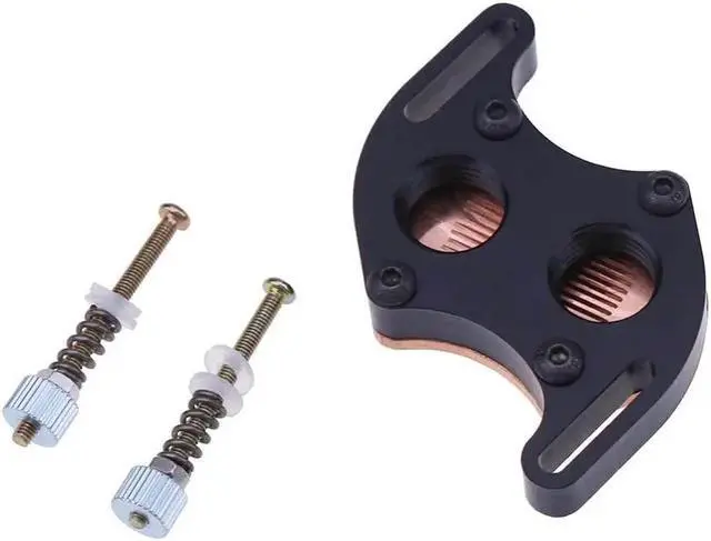 Alt view image 5 of 5 - and South Bridge S Shape Waterblock G1/4 inch Copper Support 44-58mm Water Block with Mounting Screws Water Cooling