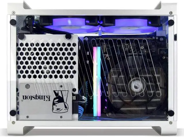 Main image of G5 Plus all aluminum A4 ITX case game computer small chassis support 2080Ti gaming itx case htpc nas server mining rig