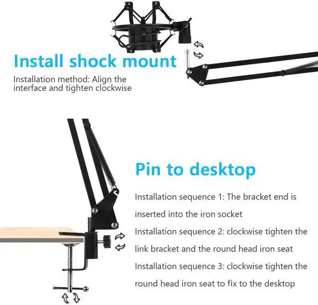 Alt view image 5 of 5 - USB Condenser Microphone Kit BM-800 Cardioid Microphone Set with Sound Card for YouTube Studio Recording Vocals Voice Over