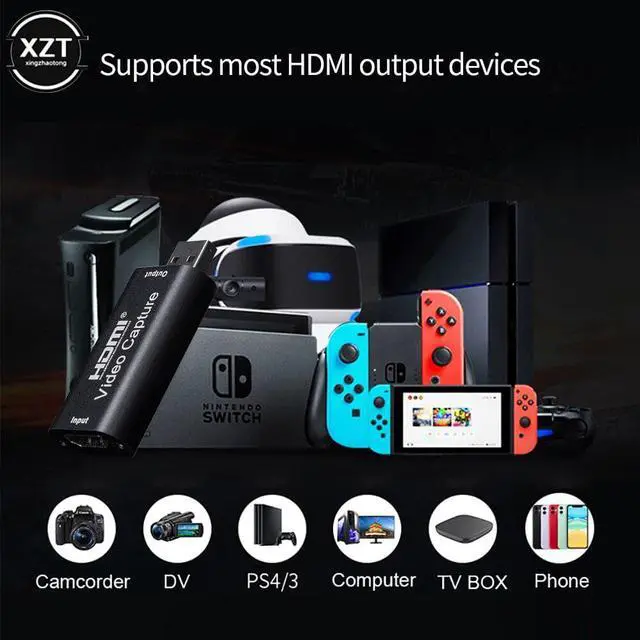 Alt view image 4 of 5 - 3.0  Video Capture Card TV Video Card Grabber Record 1080p 60fps for PS4 Game Camcorder Camera Recording Live Streaming