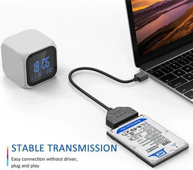 Alt view image 4 of 5 - Speed Transfer USB 3.0 To Sata 3.5 2.5'' Hard Drive Adapter HDD Transfer Converter Cable For Computer Notebook