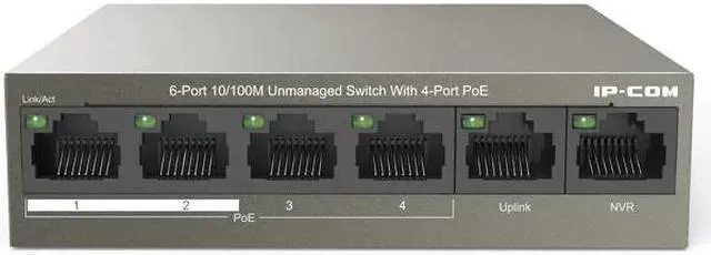 Alt view image 7 of 7 - 6 Port Desktop Fast Ethernet Switch with 4 Port PoE lan ethernet hub rj45 5 port 10/100Mbps network switch ethernet PoE switch