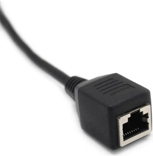 Alt view image 5 of 5 - 0.15 Meters VGA Extender to Lan Cat5 Cat5e RJ45 Converter Ethernet Adapter Cable Black Male Female Extender Adapter Other(other)