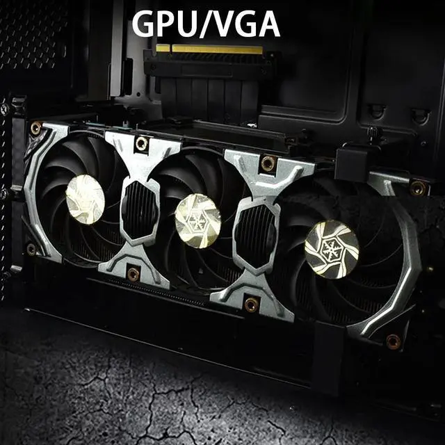 Alt view image 5 of 5 - VGA With 7 Slots Durable Mount Vertical PCI-E Bracket Cable DIY Unassembled Professional Anti-interference Accessories
