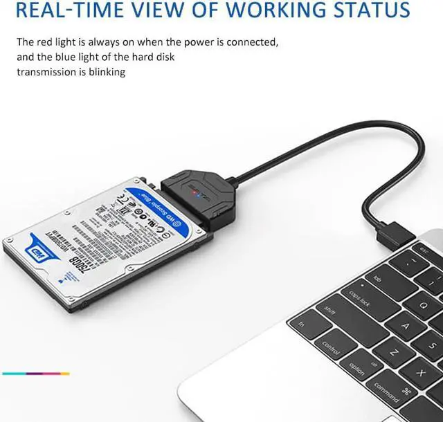 Alt view image 4 of 5 - Adapter Cable USB 3.0 to  III Hard Drive Converter for 2.5 3.5 Inch HDD SSD Hard Drive Disk For PC Laptop Notebook
