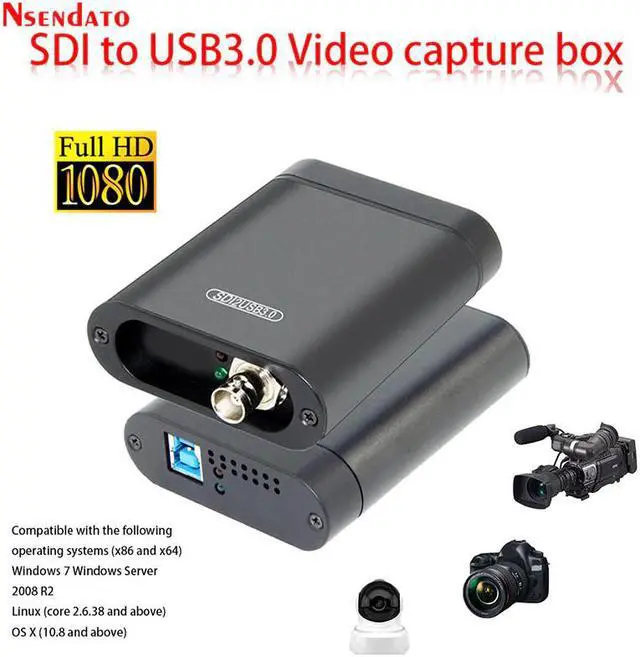 Main image of USB3.0 60FPS SDI Video Capture Card SDI to USB 3.0 2.0 Video Recording Box adapter Dongle Game Live Streaming Broadcast for OBS