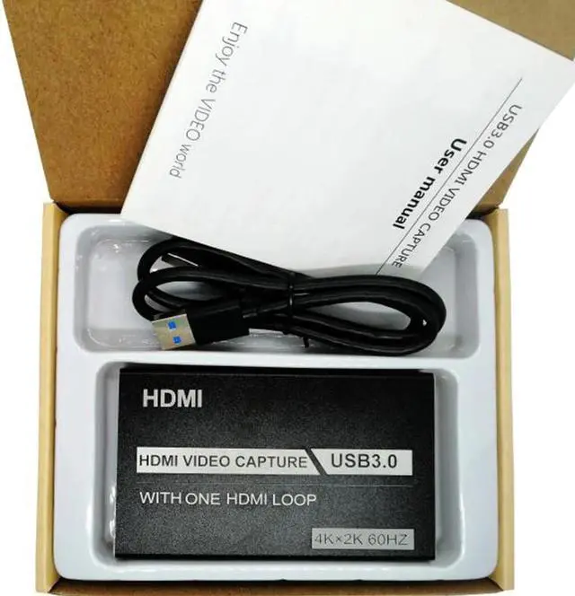 Alt view image 3 of 5 - Loop Out for Live Streaming Video Tuner Box  Compatible 4K 60Hz HDMI to USB 3.0 Video Capture Card