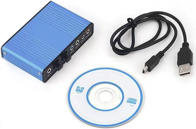 Alt view image 5 of 5 - 6-Channel 5.1 Audio USB Sound Card Adapter For Portable Computer Supports 4-Channel Sound Card Up to 48KHz