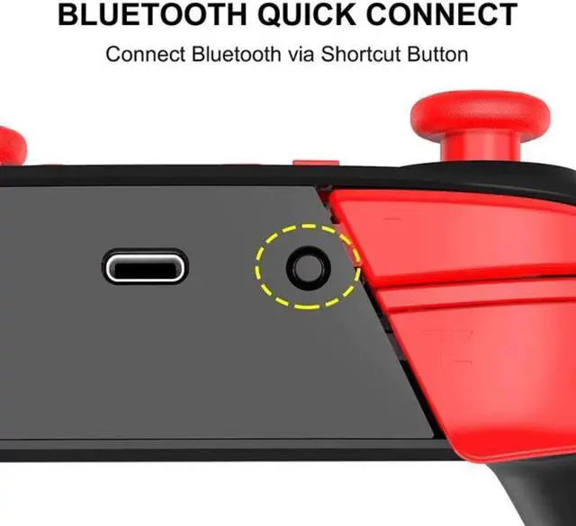 Alt view image 5 of 5 - Gamepad 5 Colors Wireless Game Controller For Nintendo Switch Pro Controller Game Joystick For Android Dual Motors