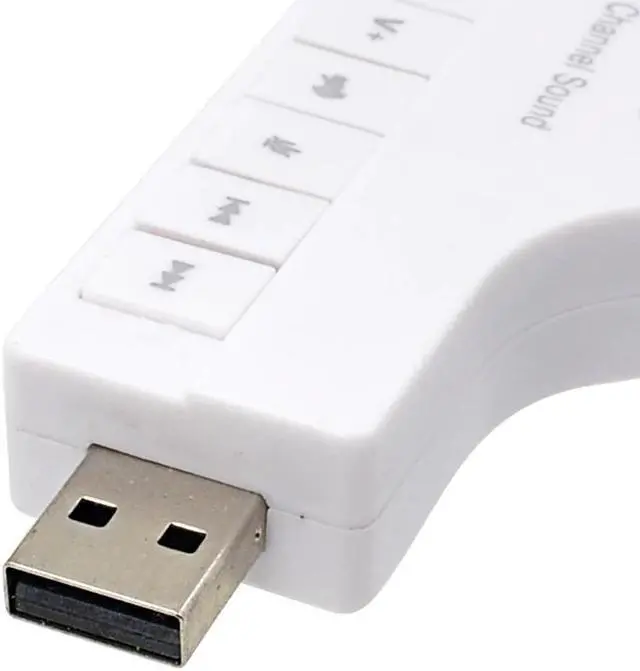 Alt view image 4 of 5 - External USB Sound Card Adapter 8.1 Channel 3D Audio Headset Microphone 3.5mm Jack For Headphone laptop Computer PC
