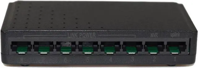 Alt view image 2 of 5 - 24V 8 Port POE Switch Ethernet 100Mbps Network IP Cameras Wireless AP 6 + 2  Network Switches 108W PoE HUB