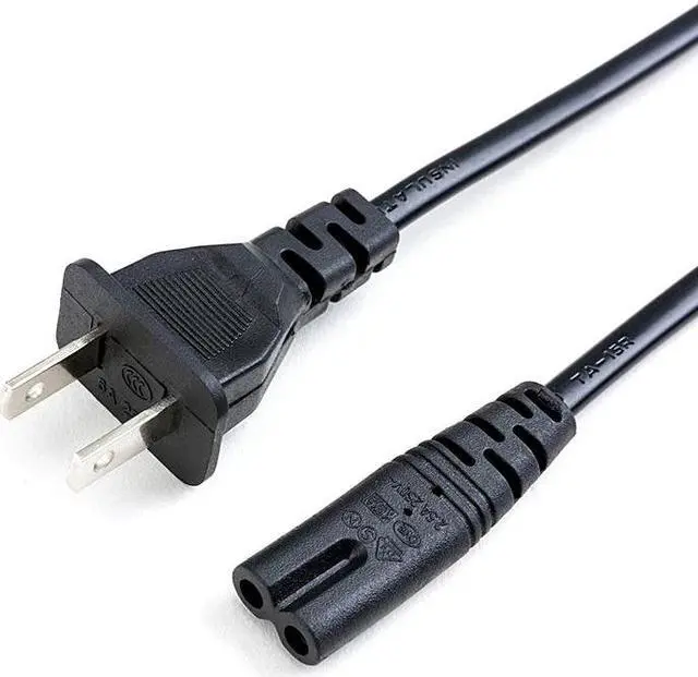 Alt view image 3 of 5 - 1.5M 2 Pin Prong US EU to C7 Extension Cable Power Supply Cord America European Figure 8 Power Cable For PS4 Laptop Lighting