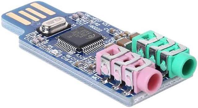 Alt view image 5 of 5 - USB Drive  Sound Card Laptop Computer External Sound Card Module Dropship