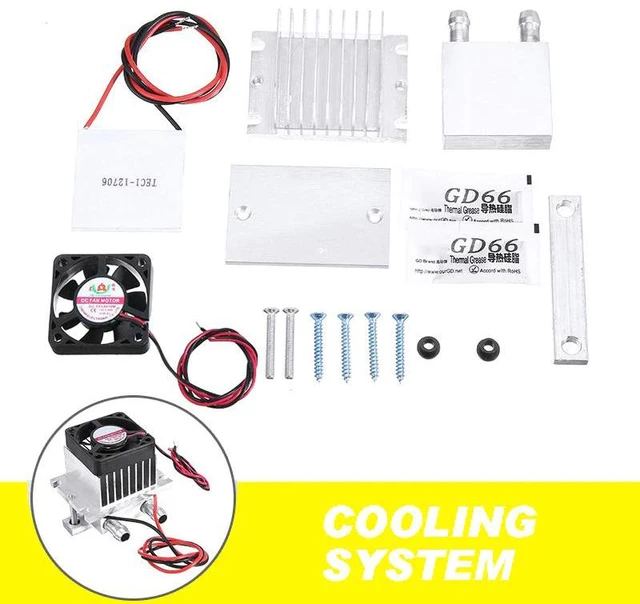 Alt view image 2 of 5 - 1 PC DIY Kit TEC1-12706 Thermoelectric Peltier Module Water Cooler Cooling System 60W Small-scale