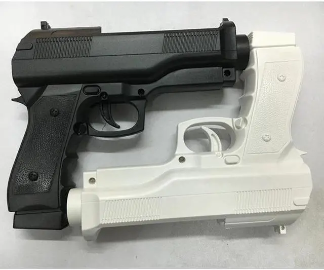 Alt view image 2 of 5 - 2020 2 x Light Gun Pistol Shooting Sport Video Game for Nintendo Wii Remote Controller