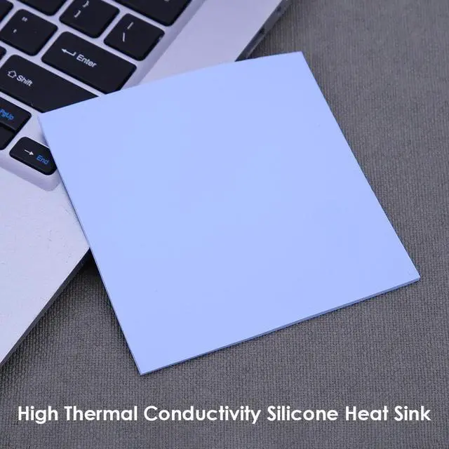 Alt view image 4 of 5 - 1.0mm 2.0mm 100x100mm Adhesive Conductive Heatsink Plaster Sheet Computer CPU Graphics Chip Cooling Silicone Grease Thermal Pad
