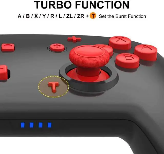Alt view image 2 of 5 - Gamepad 5 Colors Wireless Game Controller For Nintendo Switch Pro Controller Game Joystick For Android Dual Motors