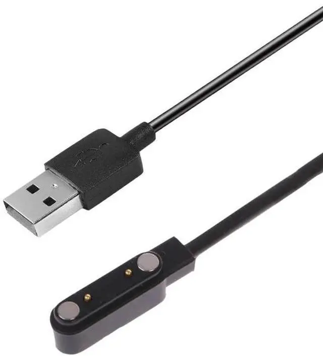 Alt view image 3 of 5 - 2pin Wristbands Charging Line Smart Watch Magnet Suction Charge Cable 2-pin 4mm USB Power Charger Cables Emergency Protection