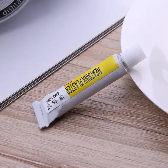 Alt view image 4 of 5 - 2pcs Heatsink Plaster Thermal Silicone Grease Adhesive Cooling Paste Strong Adhesive Compound Glue Heat Sink Sticky Props