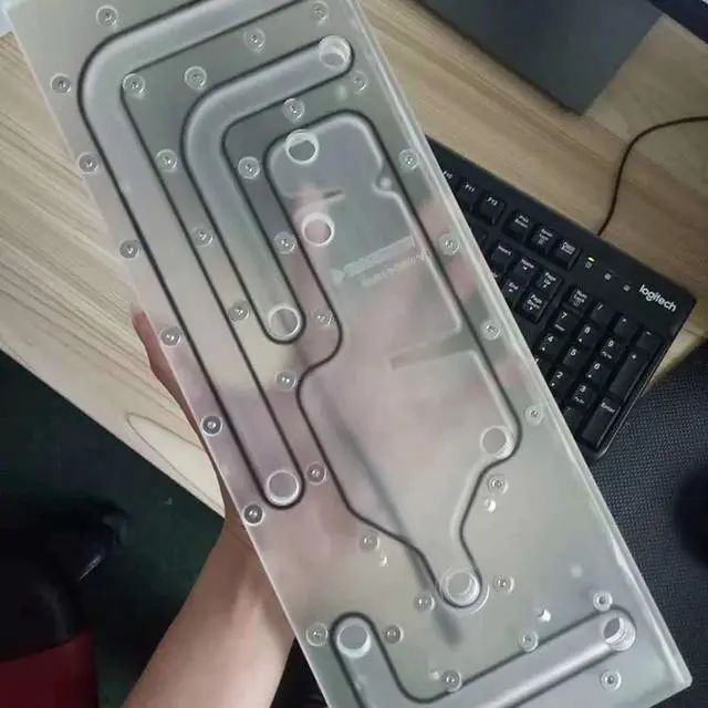 Alt view image 3 of 4 - Water Tank For  O11 Dynamic Case RGB Acrylic Clear Waterway Board Reservoir 378.8x138.2x18MM ,LLO11-SDB V1