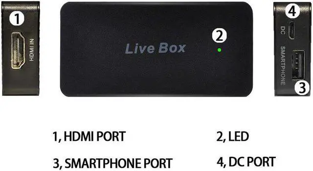 Alt view image 3 of 5 - 270 Outdoor Mobile Phone Live Streaming 1080p Video Capture Card for XBOX,Camera,SLR HD Camera to Mobile Live Broadcast