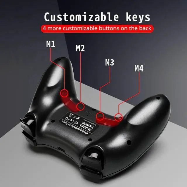 Alt view image 4 of 5 - Game Controller For Nintendo Switch Bluetooth Wireless Joystick For Nintend Switch Dual vibration Gamepad For PC/PS3