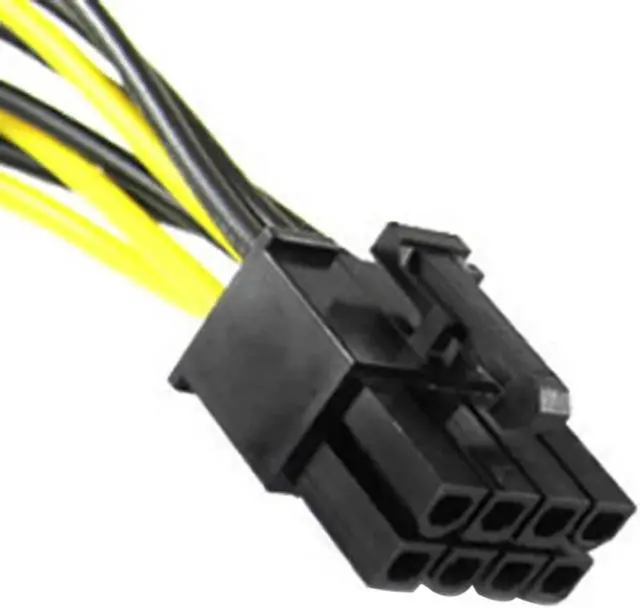 Alt view image 5 of 5 - Dual 15 Pin SATA Male to PCIe 8Pin(6+2) Male Power supply Adapter Cable High Quality 18AWG wire for Graphics Video Card