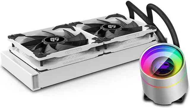 Alt view image 2 of 5 - CASTLE 240EX WHITE 240mm CPU Liquid Cooler For Intel LGA 20XX 115X 1366 AMD TR4 AM4 AM3 CPU Water Cooling radiator
