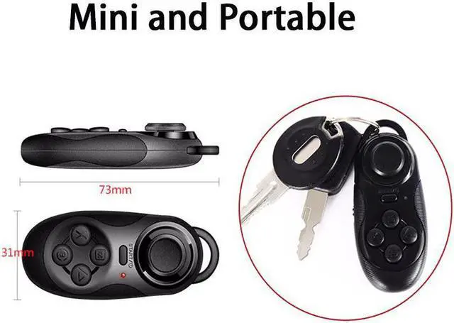 Alt view image 3 of 5 - Bluetooth Gamepad Self Timer Game Controller Joystick Selfie Remote Shutter Mouse For iOS Android Smartphone TV Box