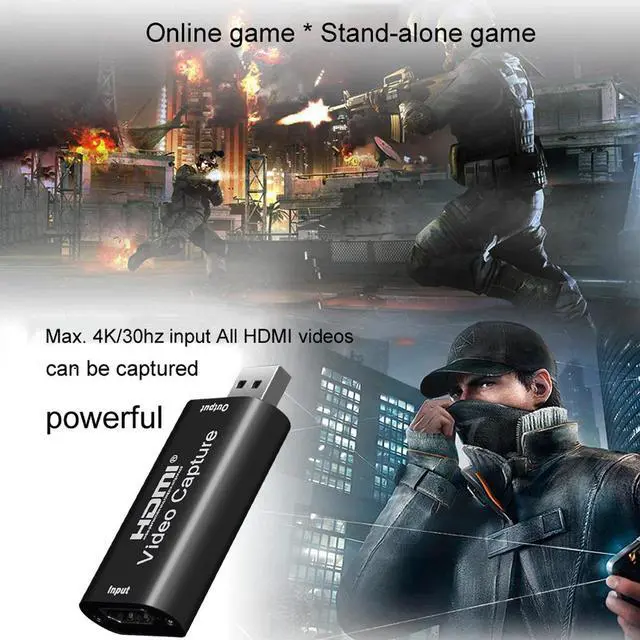 Alt view image 4 of 5 - 4K USB 2.0 Video Capture Card  Video Grabber Live Streaming Box Audio Video Recording for PS4 XBOX Phone Game DVD HD Camera