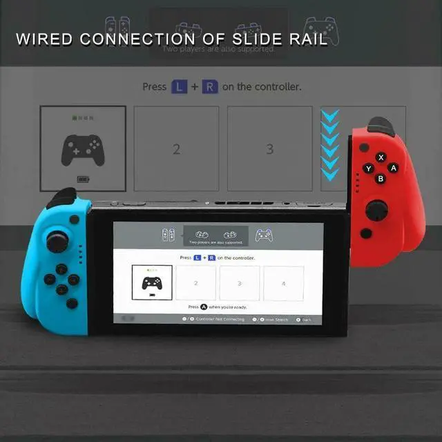 Alt view image 4 of 5 - Switch Wireless Controller Left Right Bluetooth pad For Nintend Switch NS Joy  Con Handle Grip For Switch Joy