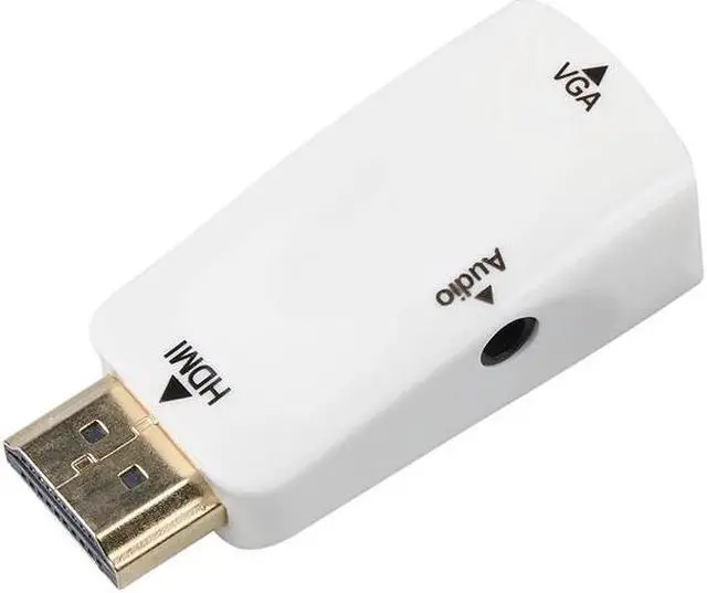 Alt view image 5 of 5 - HDMI To VGA Converter Male to Female With Audio Cable Support HD 1080P For PC Laptop Wholesale