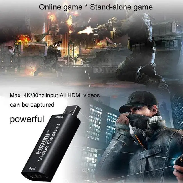 Alt view image 5 of 5 - 2020 Mini Video Capture Card USB 2.0  Video Grabber Record Box fr PS4 Game DVD Camcorder HD Camera Recording Live Streaming