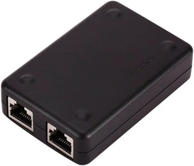 Main image of 2 Ports Internal External Internet Mini Network Switch Universal Splitter Hub Plug And Play Home Office Desktop Portable Stable