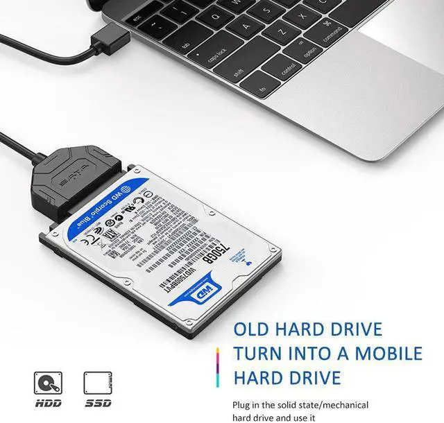 Alt view image 3 of 5 - To USB3.0 Easy Drive Cable 2.5 Inch  Solid State Mechanical Hard Drive USB 3.0 To  Converter Adapter
