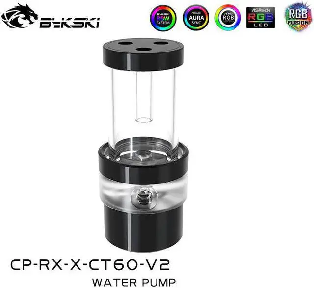 Alt view image 4 of 5 - CP-RX-X-CT60-V2 One-piece Pump+Reservoirs Combo,DDC Water Tank,PC Water Cooling Kit 5V ARGB/12V RGB 60/100/150/200MM