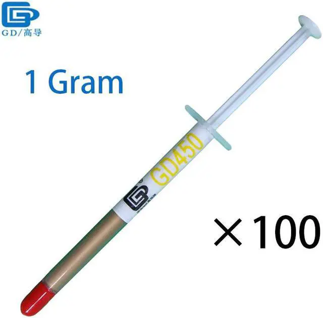 Main image of Brand Thermal Conductive Grease Paste Silicone Plaster 450 Heat Sink Compound 100 Pieces Net Weight 1 Gram Golden Cold SY1