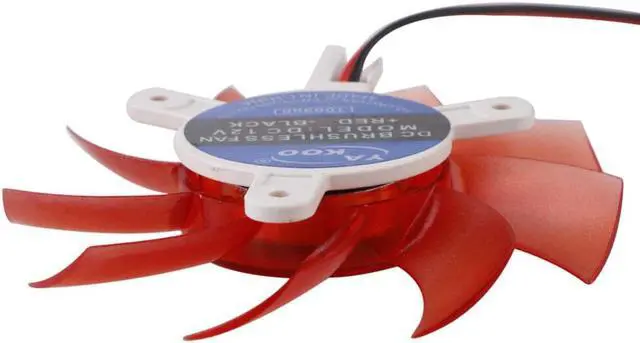 Alt view image 3 of 5 - 75mm 2 Pin Computer Cooler Connector 12vdc Plastic Vga Video Card Cooling Fan Cooler For Protection Graphic Card