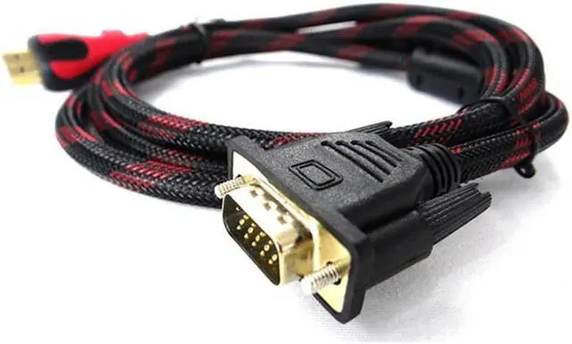 Alt view image 2 of 5 - 1.5M HDMI To VGA Adapter Cable Converter Male To Male Accessories For Video For PC  Desktop Monitor Projector Xbox TXTB1