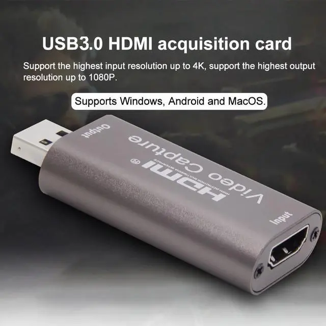 Alt view image 3 of 5 - Portable Teaching Grabber For Gaming Audio Metal USB3.0 4K 1080P 60Hz Live Streaming Video Card Broadcast