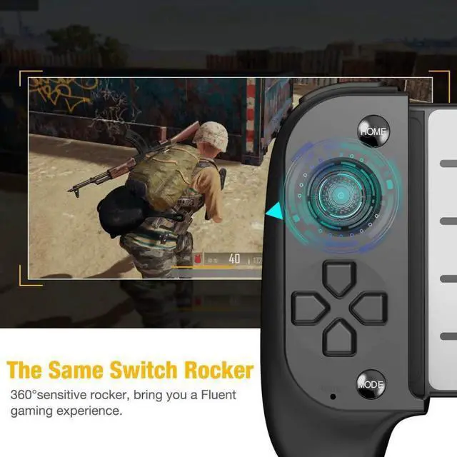 Alt view image 2 of 5 - 2 Half Handed Gamepad Mobile Phone Pad Tablet Controller Game Pubg Mobile IOS/Android Bluetooth Controller