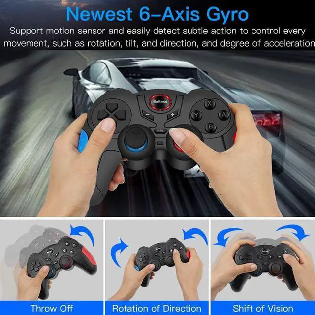 Alt view image 4 of 5 - S Gamepad Bluetooth Gamepad Android Gaming Controller Wireless Joystick Gamepads Game Accessory for N-switch Pro